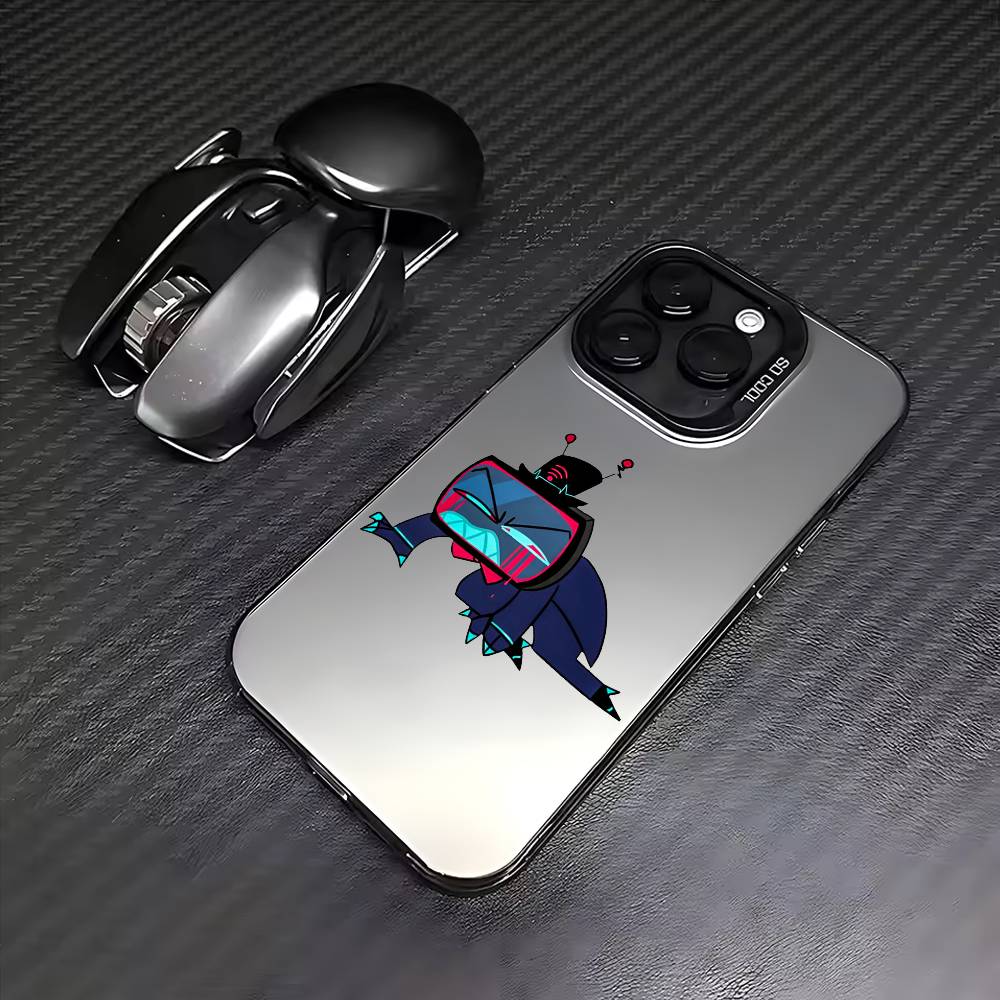 Vox H-Hazbin H-Hotel Colorful Silver Back Phone Case For IPhone 17 16 15 14 13 12 11 Plus Pro Max Plus