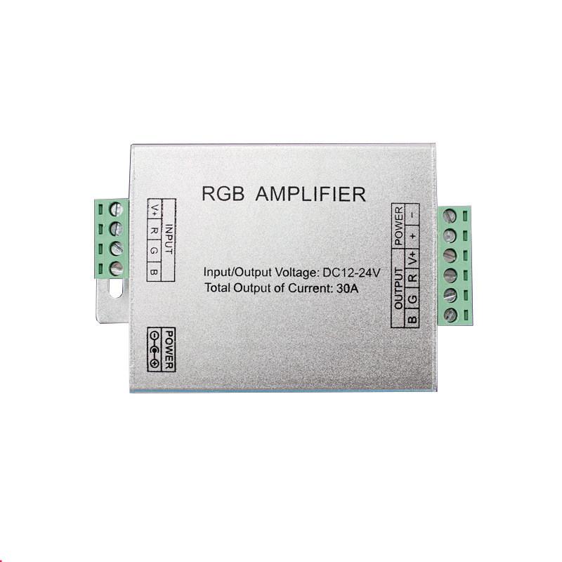 DC5V12V/24V Single Color/RGB/RGBW/RGBWW RGB+CCT LED Amplifier Controller 12A/24A/30A/50A 1CH/3CH/4CH/5CH Strip Power Repeater