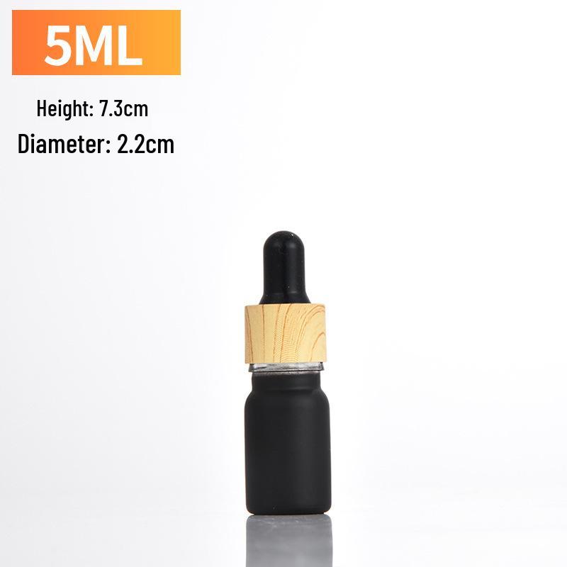 5ml/30ml/100ml Frosted Essential Oil Dropper Bottles with Wood Grain Ring