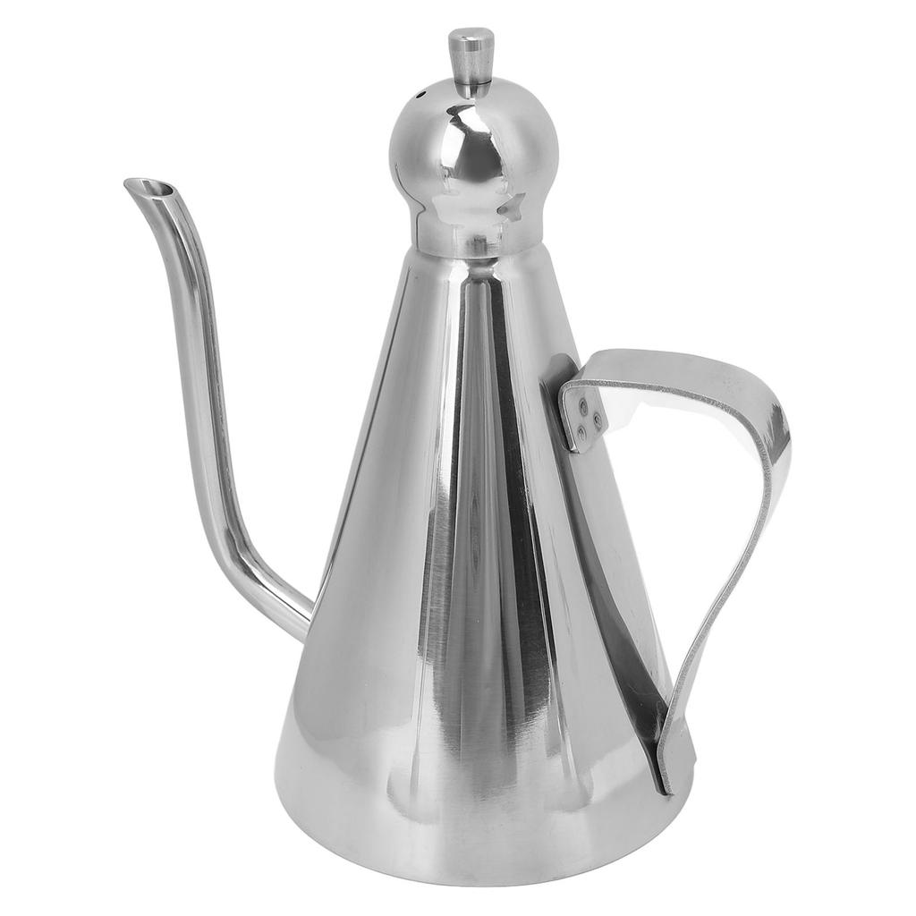 Oil Storage Can 304 Stainless Steel Leakproof Modern Easy to Clean Oil Dispenser for Olive Oil Liquid Seasoning 350ML