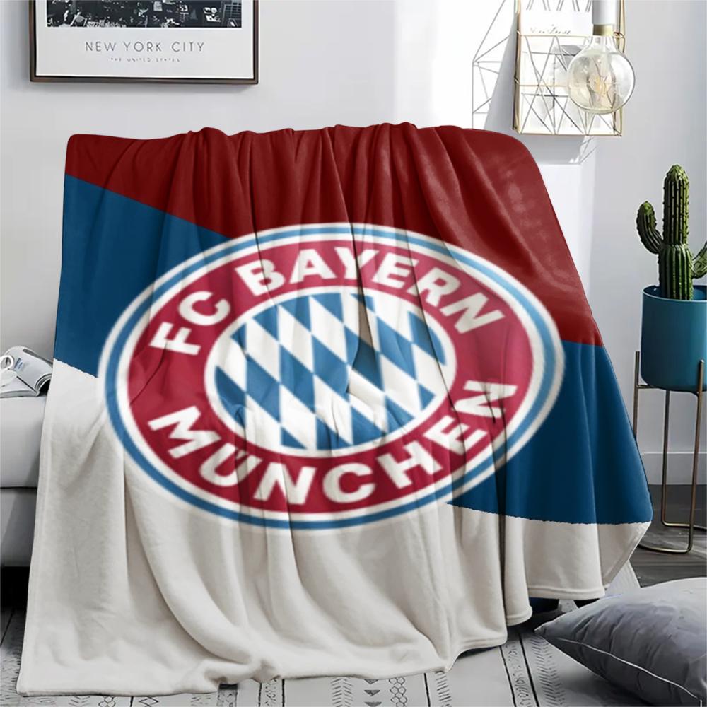 1pc FC Bayern Munich Print Flannel Blanket, High quality Comfortable for All Seasons, Home Decor, Warmth and Comfort, Perfect for Christmas Gifts47