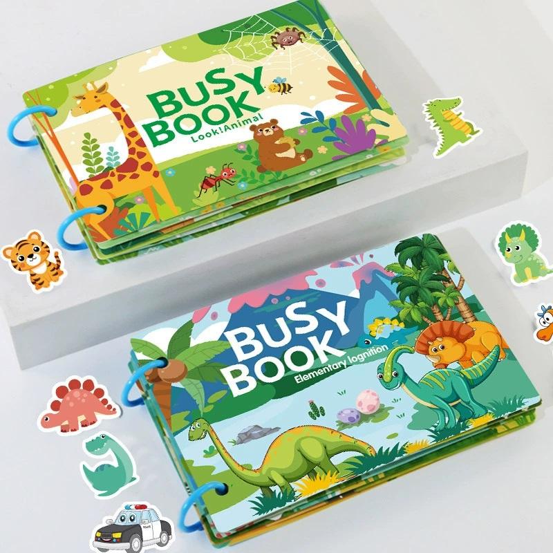 Montessori Baby Busy Book My First Quiet Book Toys for Children Paste Matching Puzzle Game Early Learning Education Toys