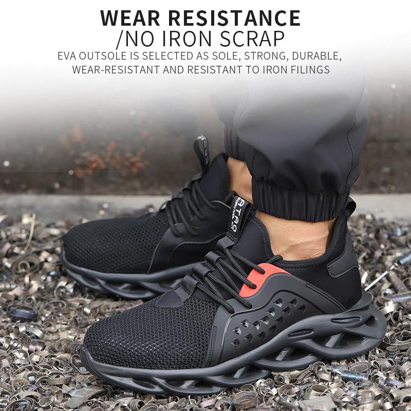 Men Safety Footwear Indestructible Shoes Sneakers Steel Toe Protective Boots Anti-smash Anti-puncture Anti-slip Shoe Work Safety