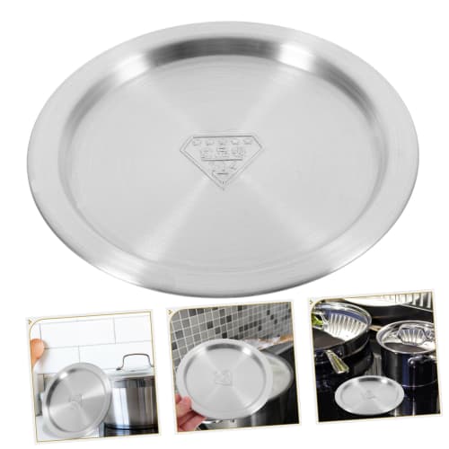 OKUMEYR 14cm Universal Lid for Cooking Pots and Pans, Stainless Steel Frying Pan Cover, Replacement Stockpot Lid for Milk, Boiling Prevention, Spill P