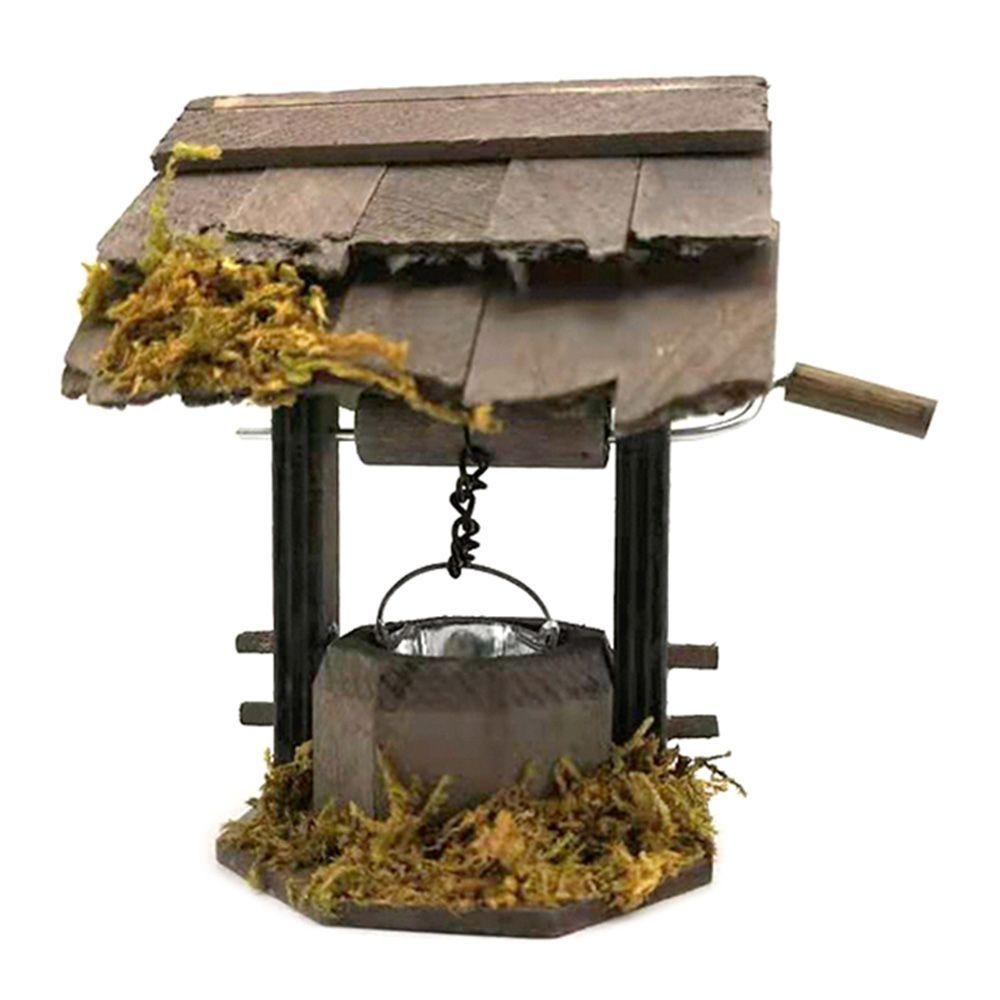 Playing House Fairy Garden Home Decor Outdoor Scene Model Dolls Accessories Miniature Chicken Coop Wood Arch Bridge