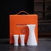 Chaxun Mutton-fat Jade Ceramic Baijiu Drinking Set