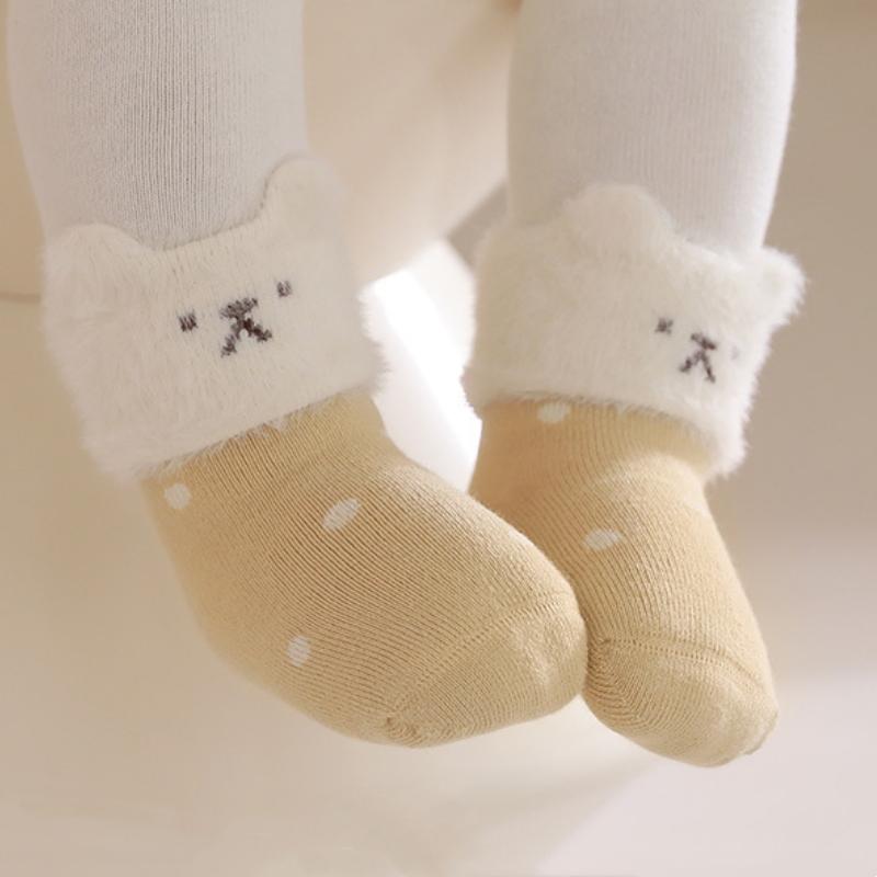 Winter Warm Baby Socks Thick Cartoon Newborn Mid Tube Socks Soft Kids Socks For Boys And Girls