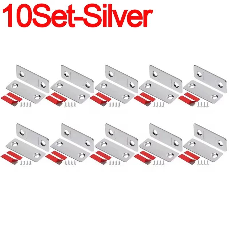 Magnetic Cabinet Catches Strong Adhesive Window Door Closer Latch Invisible Door Stopper Patch For Kitchen Bedroom Hardware Kit