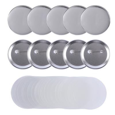 5~20set Blank Badge Pin Button Maker Making Parts Supplies 37mm DIY Button Making Consumables Iron Top Bottom Plastic Film TMZ