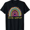 Sozialarbeiter Regenbogen T-Shirt