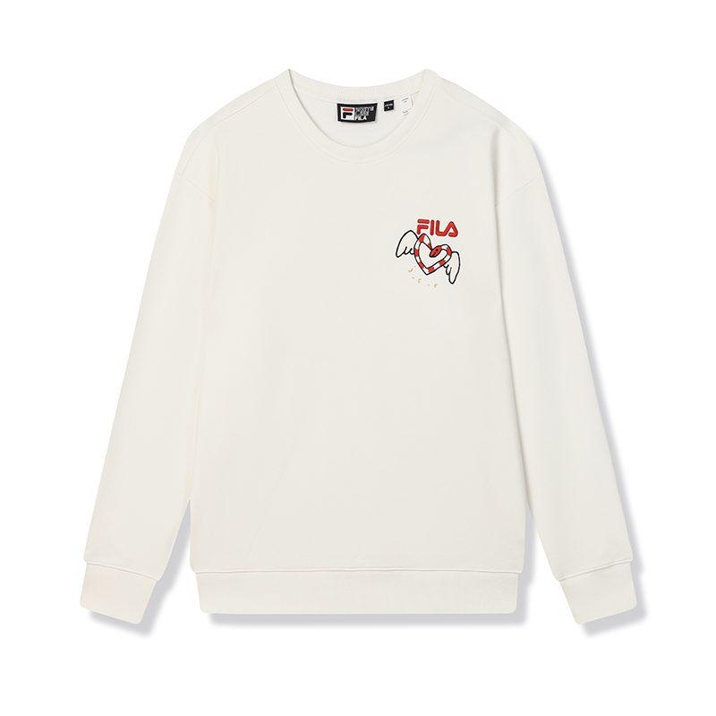 FILA ORIGINALE Sweatshirt Unisex Cloud White F11U519202F-WT