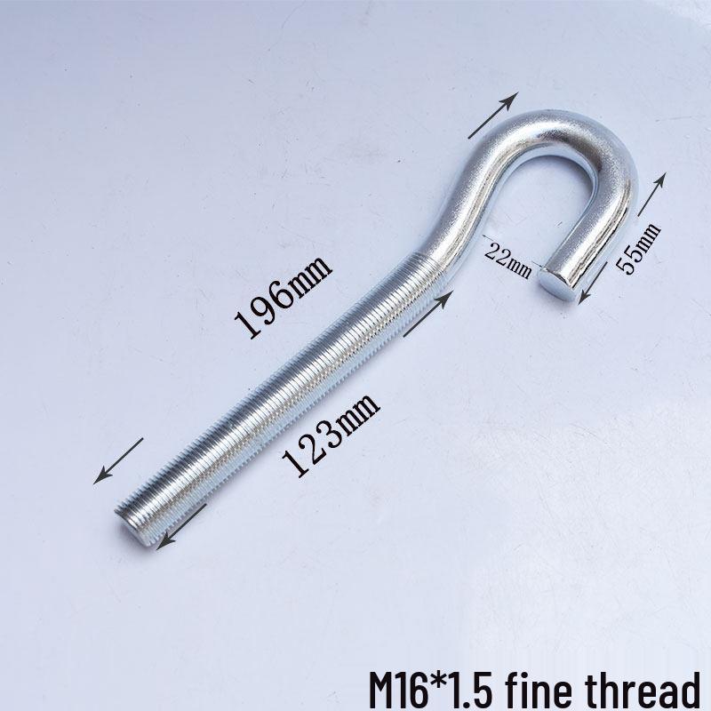 Galvanized Closed Eye Screw Hook with Ring Bolt