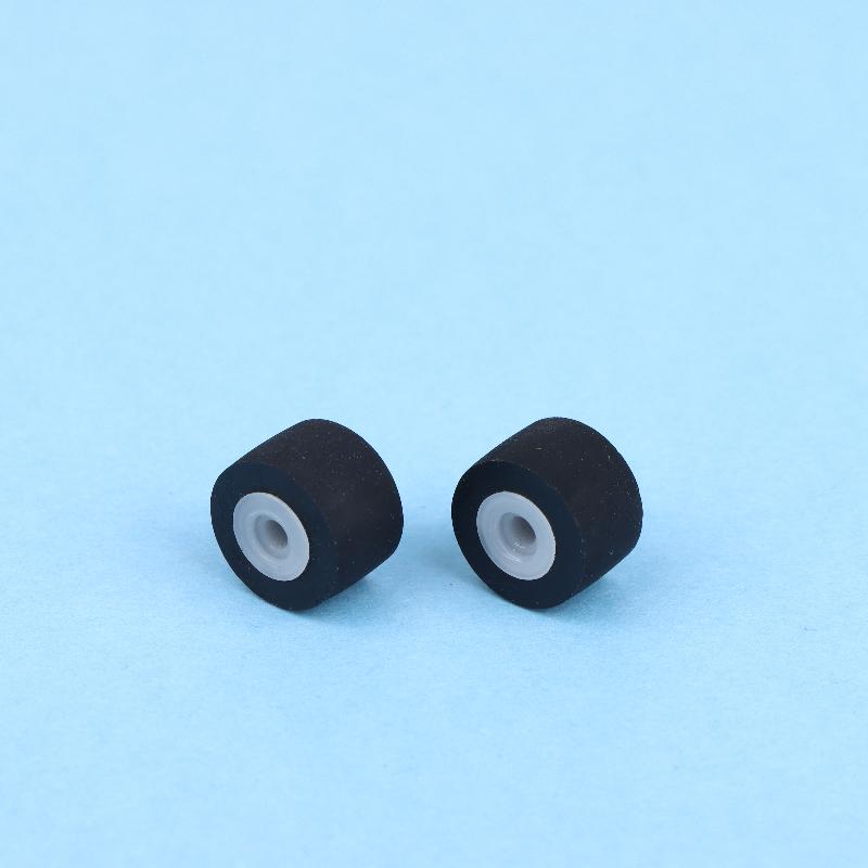 2Pcs 9X7X6X1.5Mm Walkman Tape Drives Pinch Roller Tape Recorder Cassette Player Press Rubber Belt Wheel Pulley