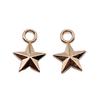 Five-Pointed Star Charms Multi Color Alloy Plain Pendants For Celestial Themed Jewelry