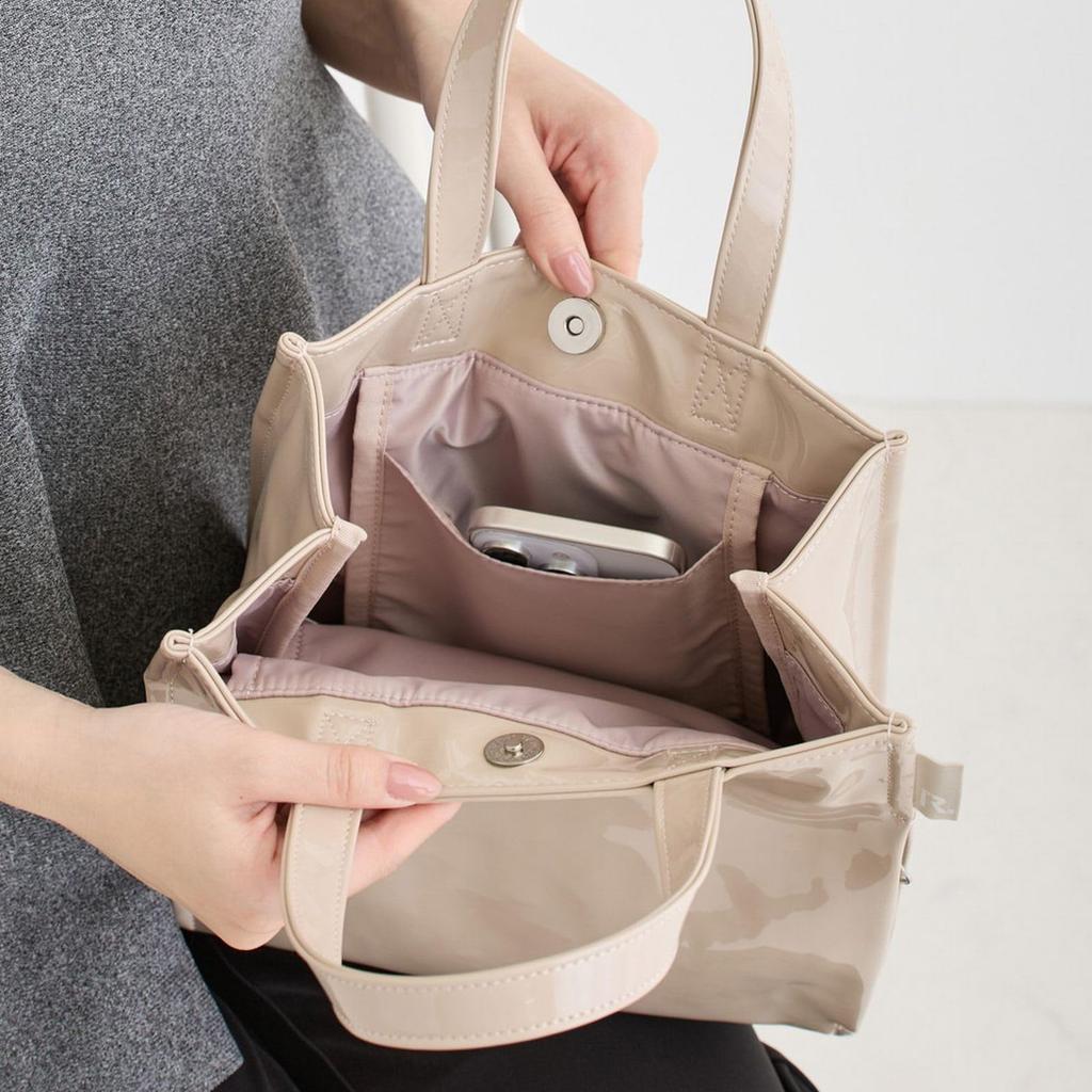 Small Tote Synthetic 1051 Women's Bag, Sub-Bag, Stylish, Leather, LT.Square.Classic-C