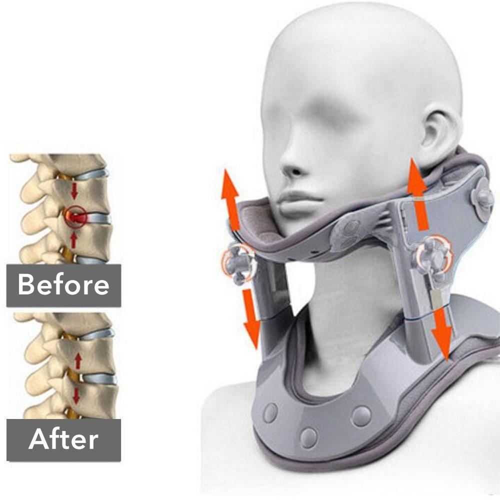 Medical Cervical Traction Correction Device Neck Pain Relief and Support Inflatable Pinched Nerve Neck Stretcher