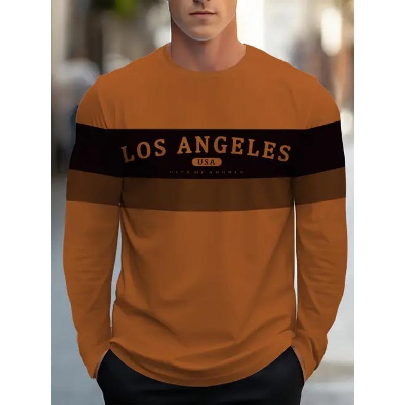 

Футболка с длинным рукавом, пуловер с круглым вырезом, с 3D цифровой печатью для мужчин 5XL