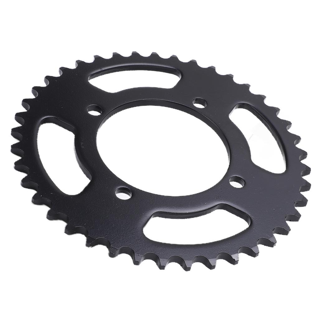 Zahnkranz hinten Schwarz Stahl 76mm 41 Zähne Hinterrad-Kettenrad für Elektrofahrräder Motorräder Strandfahrzeuge