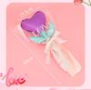 10Pcs Love Flower Balloons Valentine's Day Handheld Aluminum Foil Balloon Flowers Artificial Flower Balloon Best Gift for Party