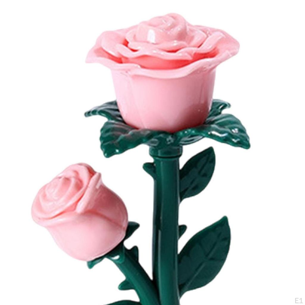 Flower Desk Lamp Ambient Light Building Blocks for Nursery