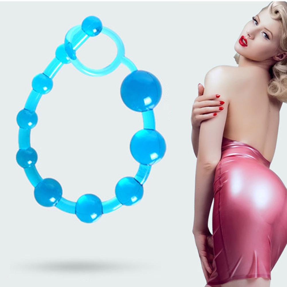 Unisex Plug Stick Flirting Masturbator Beads Anal Sex Pull Toy