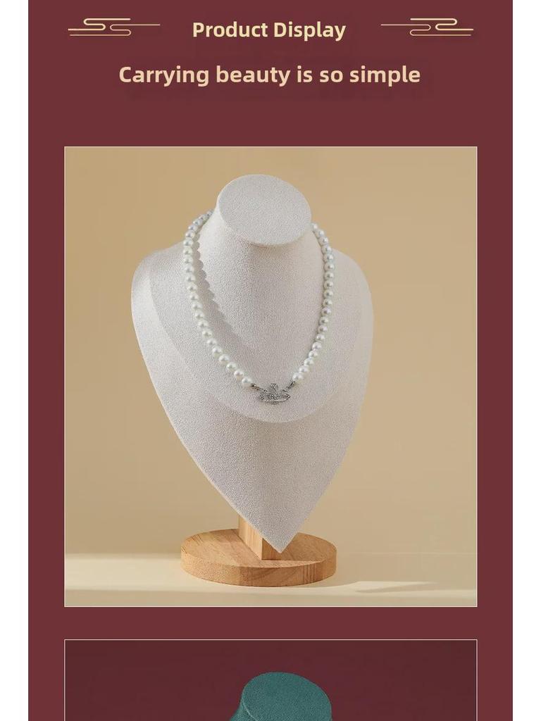 Fabric Multicolor Tapered Neck Jewelry Display Stand