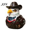 Military Themed Car Decoration Duck Figurine, Patriotic Veteran Ornament for Dashboard, Resin Home Independence Day Memorial Statue, Gift Enthusiasts
