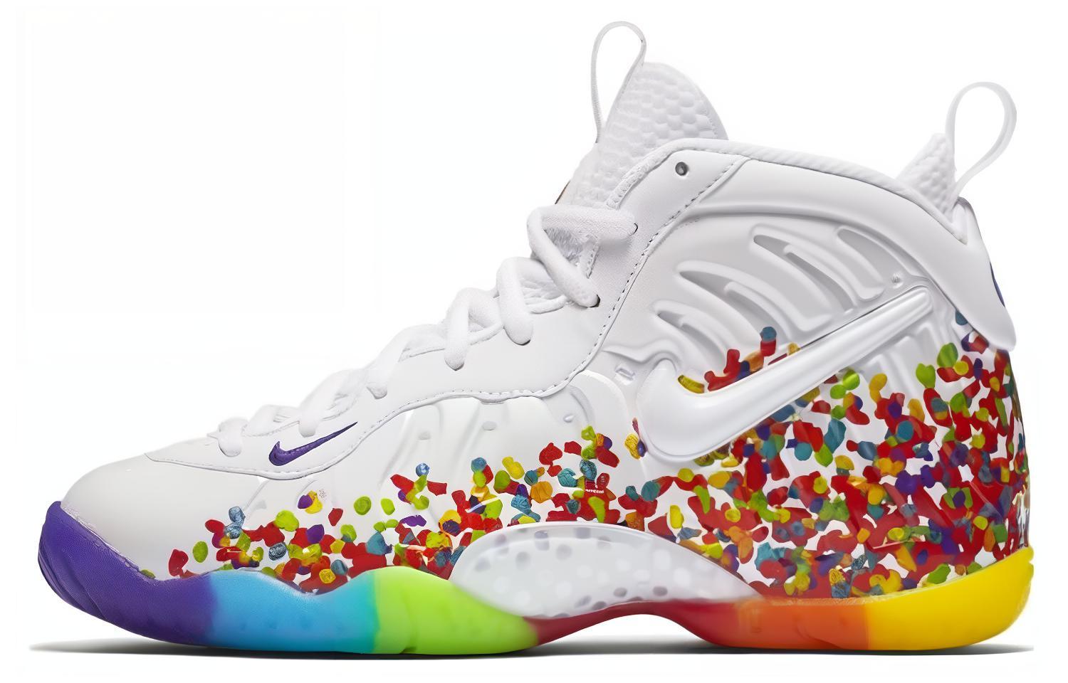 

Nike Air Foamposite One White Fruity Pebbles 2017 GS 644792-101 37.5