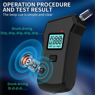 Multifunctional Blow-Type Alcohol Tester Convenient DUI Tester High-precision Tester English Version