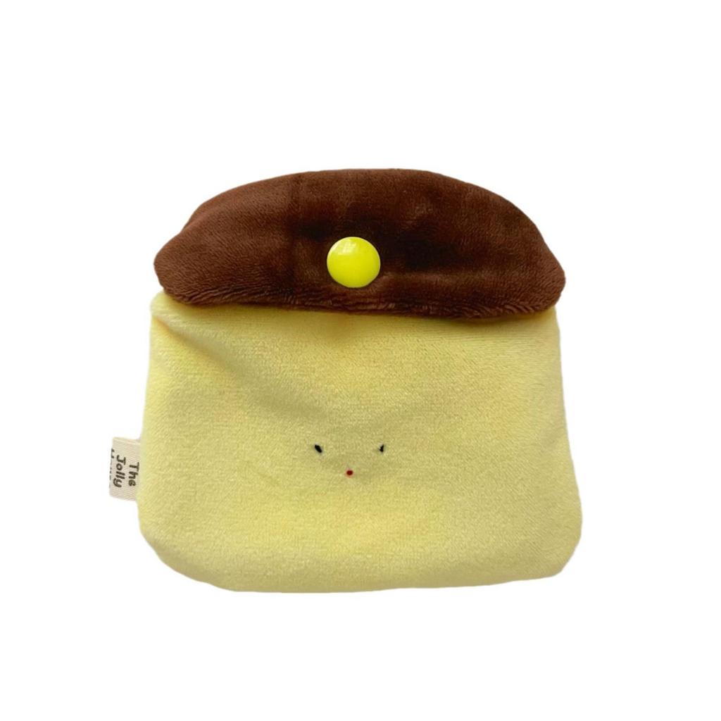 Mini Handmade Caramel Pudding Coin Purse & Card Holder