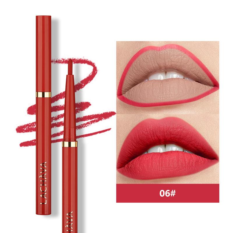 JYL LACHAVA Matte Nude Lipliner Outlines the Lips 12 Color Beauty Mouth Red Lip Marker