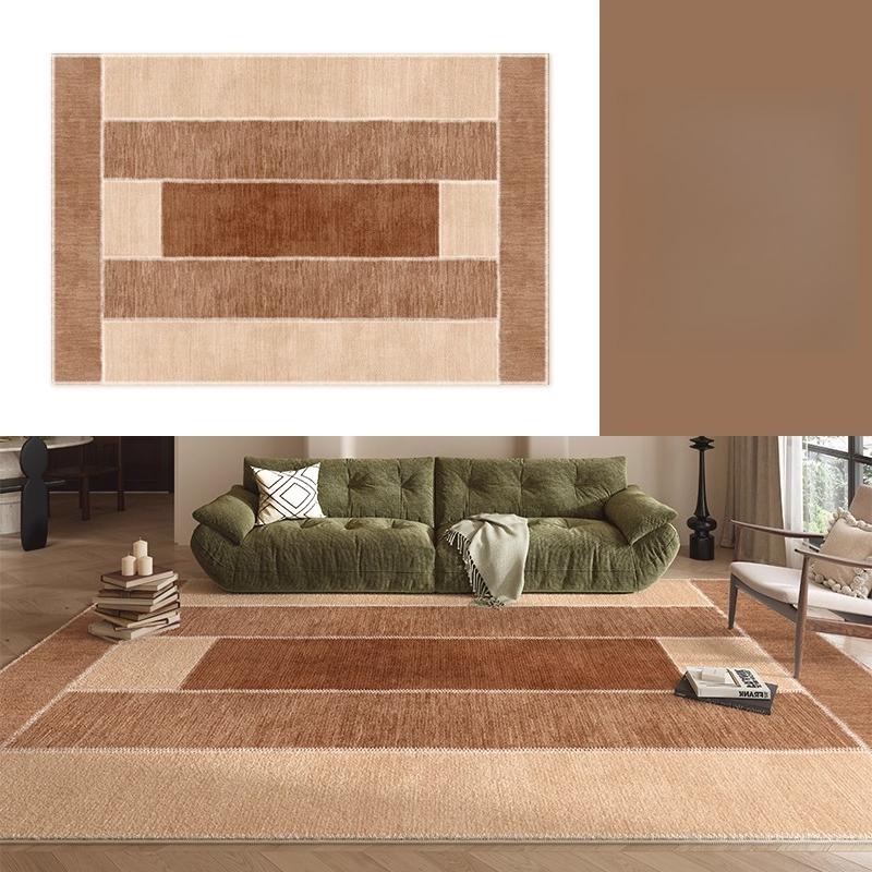 Retro Stijl Lounge Vloermat Pluizig Zacht Slaapkamer Decor Wasbaar Tapijt Licht Luxe Tapijten voor Woonkamer Huis Dik Pluche Kleed 60x90cm24x35in