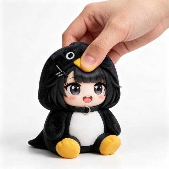 Squeaky Penguin Plush Toy with Soft PP Cotton Cuddle Buddy for Kids Adults Birthday Gift Bedroom Decor Adorable Stuffed Animal for Home Office Travel