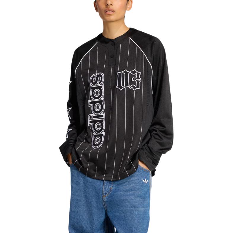 adidas Originals BB LS Jersey Fashion Comfortable Soft Versatile Long Sleeve Raglan T-Shirt Women Tops KC6282