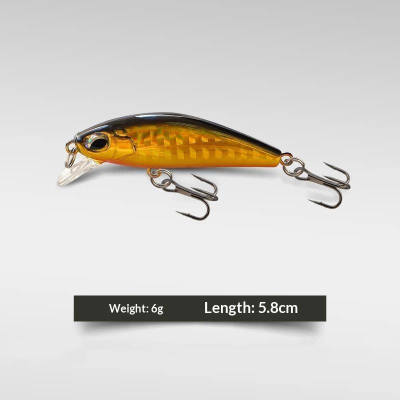 5.8Cm 6G Fishing Lures Sinking Micro Minnow Wobbler Artificial Hard Bait Fishing Accessories Mini Stream Bass Bait