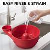 3D printed vortex cleaning basket multi-functional fruit and vegetable drain basin small red