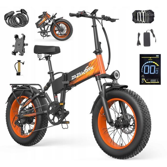 ZAZAWORK CF1000 Folding Electric Bike -