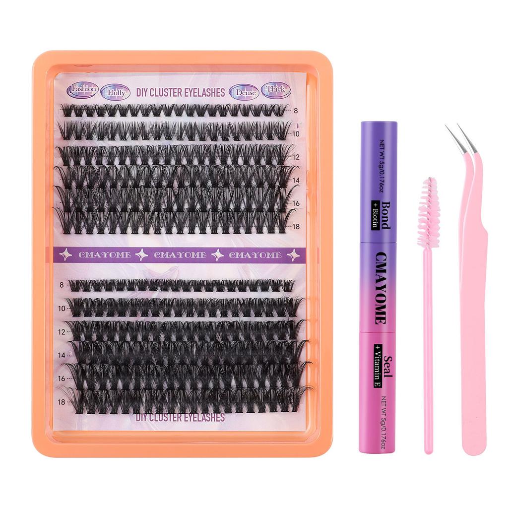 240 Clusters D Song Single Cluster False Eyelashes Natural Thick Diy Segmented Grafting Multi-Haired Eyelashes