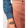 Ladies' Gold Tone Digital Watch Retro Style