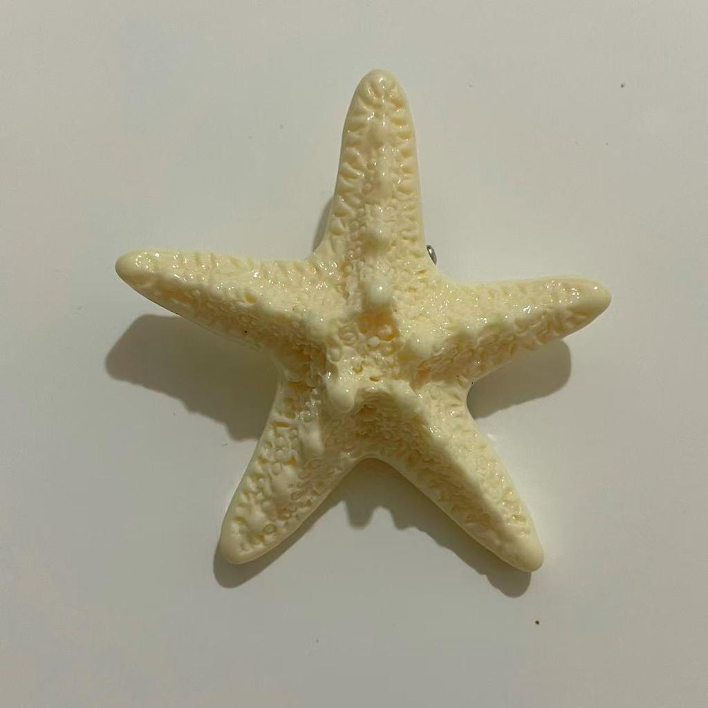 Energetyczna Klips do Włosów Żółta Rozgwiazda w Stylu Plażowym - Uroczy Wakacyjny Dodatek dla Dziewczynek