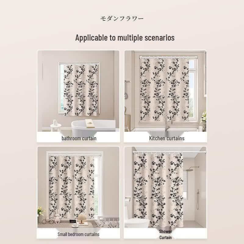 Hanyou No-Punch 'Good Luck' Pattern Shower Curtain