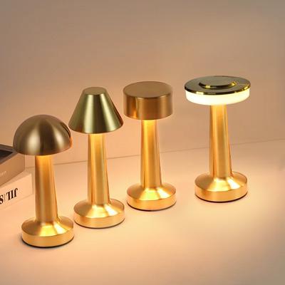 Retro Bar LED Tischlampe Metall Touch Wiederaufladbare Schreibtischleuchte Zimmerdekor Nachtlicht Geeignet für Barlampe Schlafzimmer Umgebungslicht