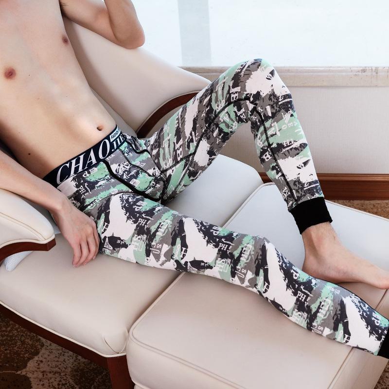 Pánské bavlněné kalhoty slim fit - Hřejivé, trendy podzimní/zimní kalhoty