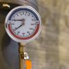 0-16Bar 0-120℃ Pressure Gauges Steel  1/4inch 2.4in Pressure Gauges Thermomanometer