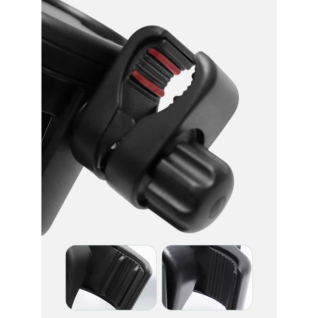 Universal Pram Cart Beverage Holder 360 Degree Adjustable Clamp Fit Most Strollers Wheelchairs Foldable Design