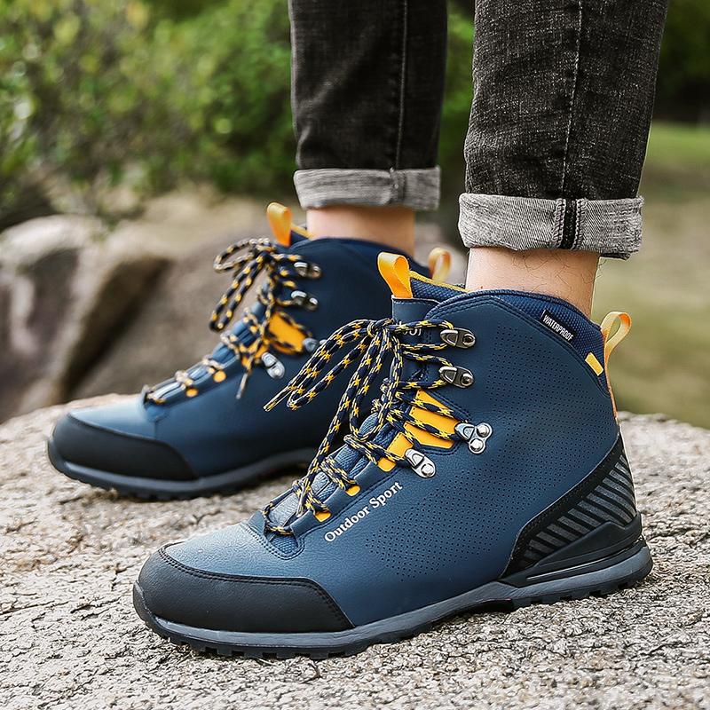 Ankle Shoes Hiking Shoes Men's Waterproof Hunting Boots Tactical Desert Combat Trekking Boots Male Women Warm Leather Sneakers