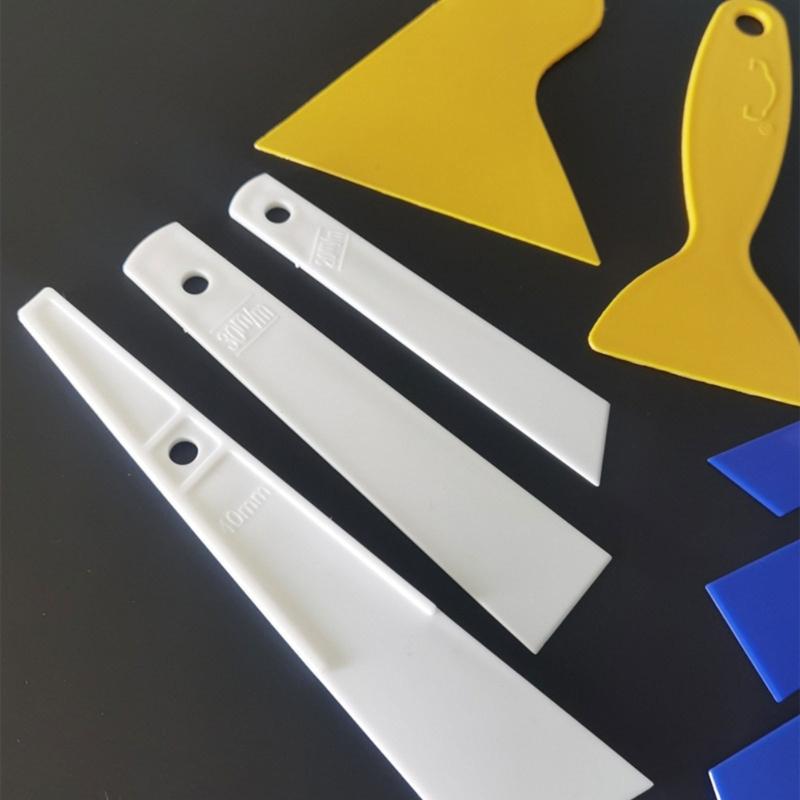 Plastic Scraper Plastic Scraper Putty Knife for Applying Spackling Baking, 20/30/40mm Paint Scraper with Long Handle