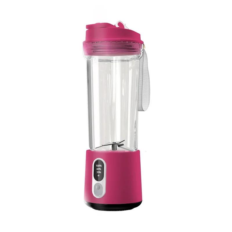 New Portable Juicer Dual-use Juice Cup USB 4000mAh Battery Indoor Outdoor Fresh Fruit Blender 2 Blade Smoothie Juice Cup Blender