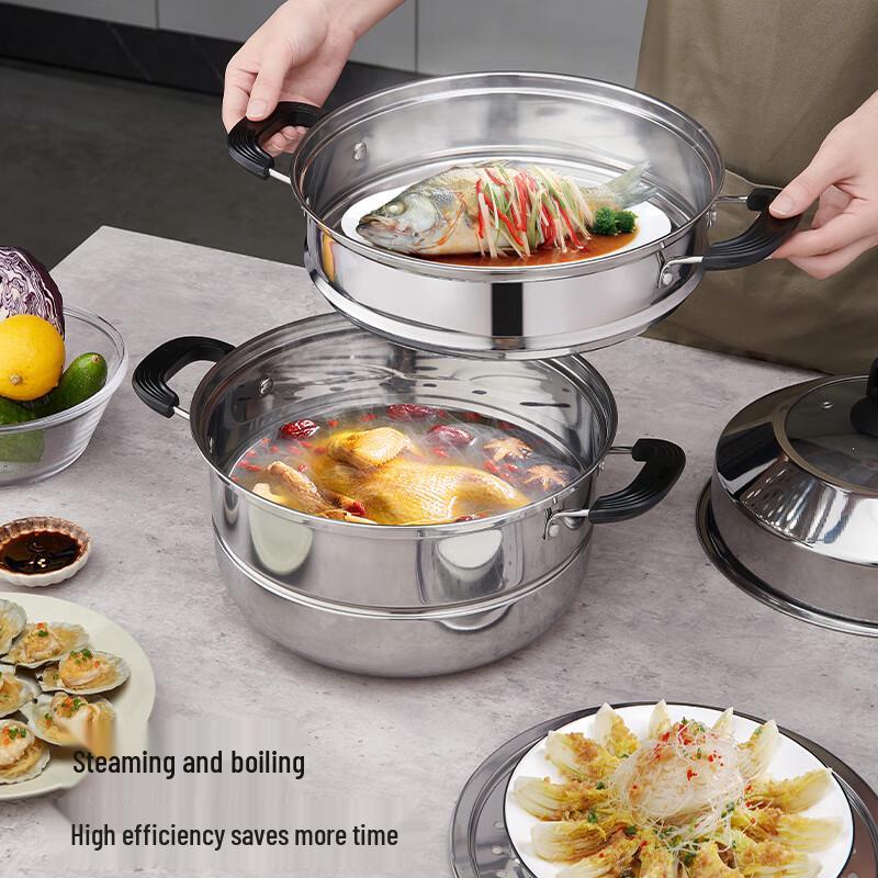 BSITN Flerlags Stekepanne i Rustfritt Stål