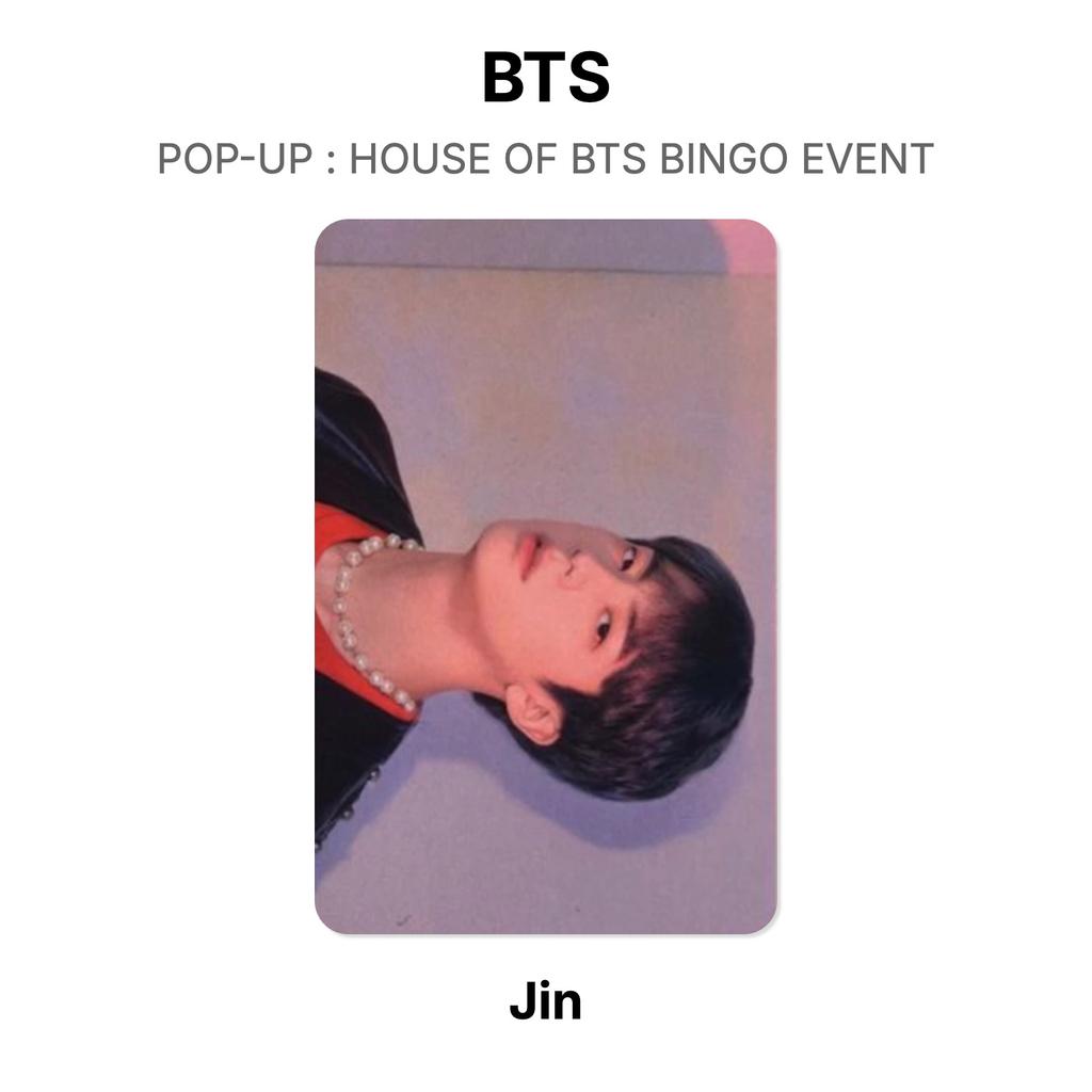 BTS POP-UP : HOUSE OF BTS BINGO EVENT Official Photocard